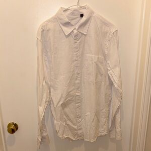 Linen Classic White Men's Shirt Italy